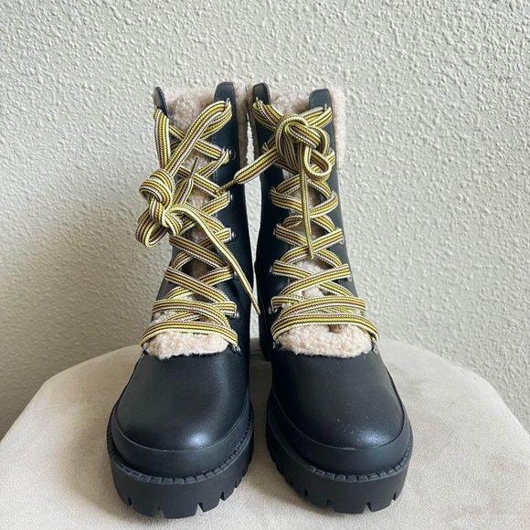 Steve Madden Bundle Up Block Heel Platform Boots 10 - Picture 5 of 8